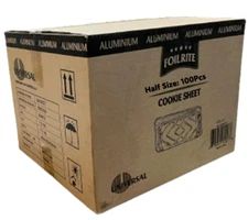 Wholesale Disposable 1/2 Size  Cookie Sheet Cake Aluminum Foil Pan 100 PCS case