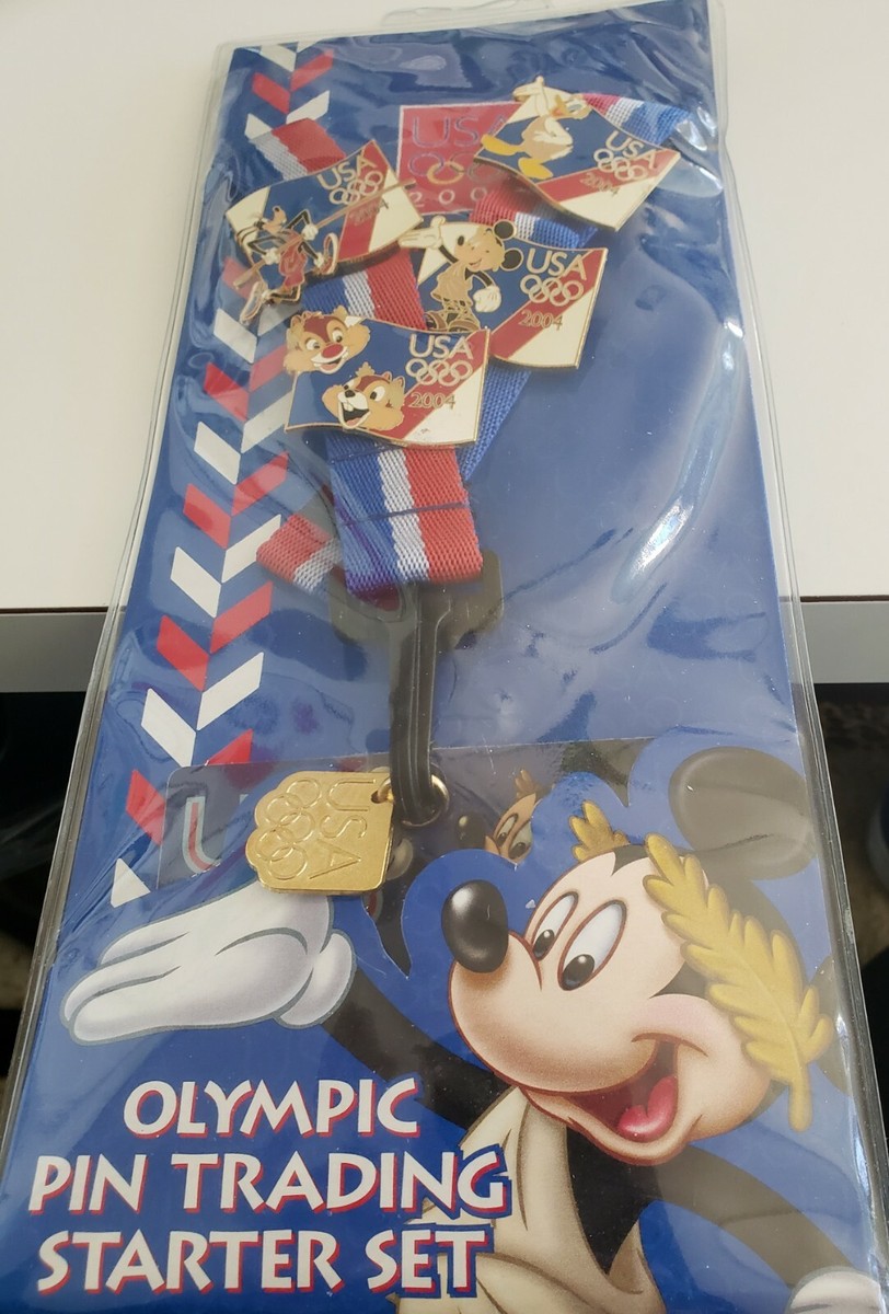 ディズニースタンプアート「Olympics」 DISNEY 2004 USA OLYMPIC LOGO MICKEY MOUSE WITH FLAGS PIN | eBay