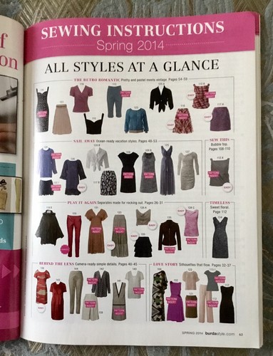 BURDA Style Magazine Spring 2014 Warm Weather Fashions Offic +20 Patterns Intact - Picture 8 of 8