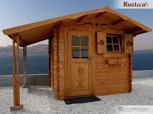 Casetta Da Giardino Felix In Abete Con Porta Finestra Con
