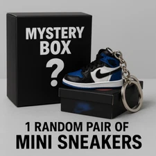 MYSTERY 3D MINI SNEAKER KEYCHAIN BLIND BOX (Right + Left Shoe) with MiniBox