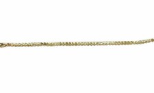 14kt Solid Yellow Gold Women's D/cut Heart Bracelet Size 7"