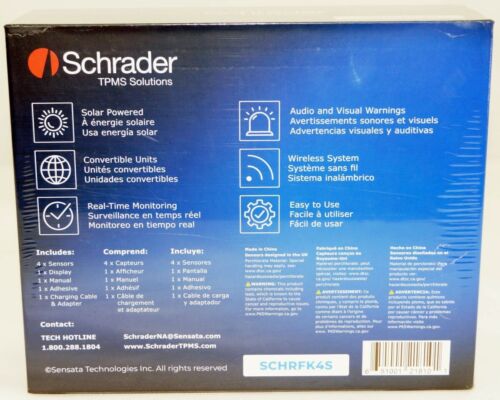 Genuine Schrader Tire Pressure Monitoring System TPMS Retrofit Kit SCHRFK4S - Picture 2 of 3