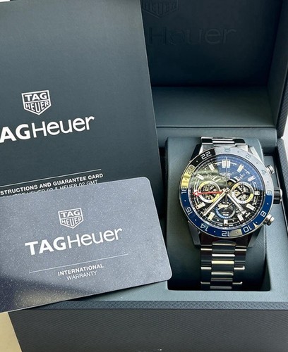 TAG Heuer Carrera Skeleton Dial Steel Bracelet - CBG2A1Z.BA0658