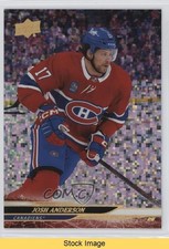 2024-25 Upper Deck Series 2 Rainbow Speckled Foil Josh Anderson #341 READ 3d2