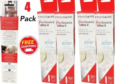 4 PACK NEW Frigidaire EPTWFU01 Pure Source Ultra II Refrigerator Water Filter