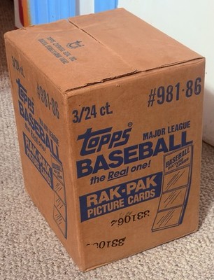 1986 TOPPS BASEBALL UNOPENED 3 BOX RACK PACK CASE HOFers ROOKIES STARS MORE! HOT