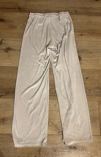 Felpa donna Juicy Couture velluto avorio pull on con disegno succosa taglia small - Foto 2 di 3