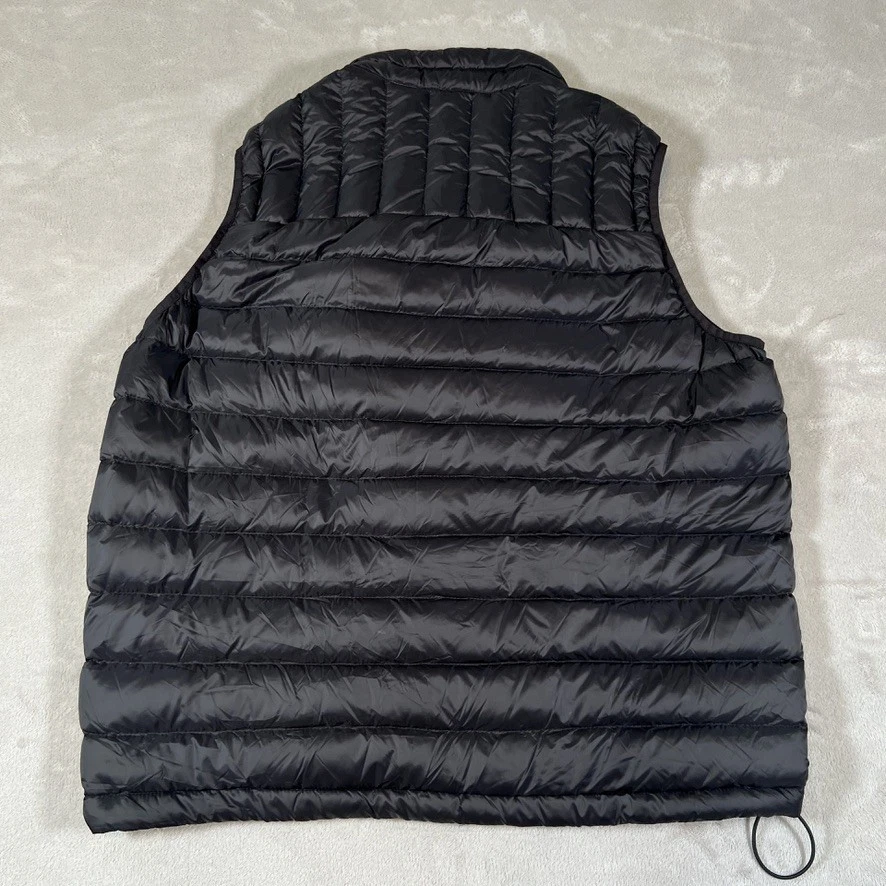 Solaris Real Down Puffer Vest Men's Large Black Packable Lightweight Quilted NEW - Image 2 of 4