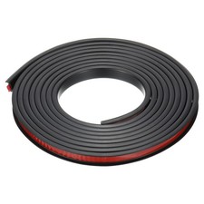 16.4Ft U-Shape Edge Banding Furniture Edge Protector for Office Black 9mm