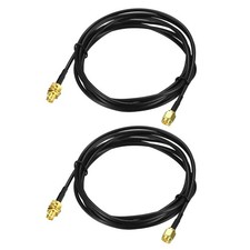 Antenna Extension Cable RP-SMA Male to RP-SMA Female Low Loss RG174 6.6 ft 2pcs