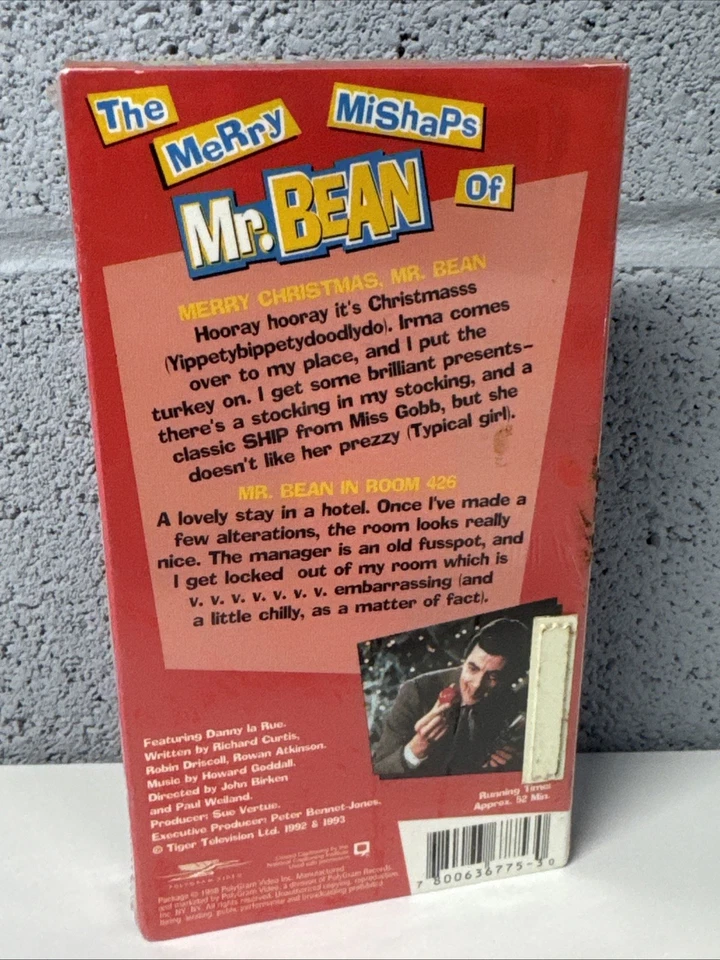 New Sealed The Merry Mishaps of Mr Bean VHS tape 1992 VHS - Image 2 of 3