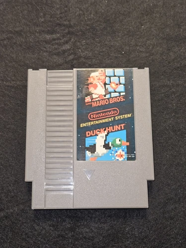 Vintage Nintendo NES Super Mario Bros & Duck Hunt Game Cartridge
