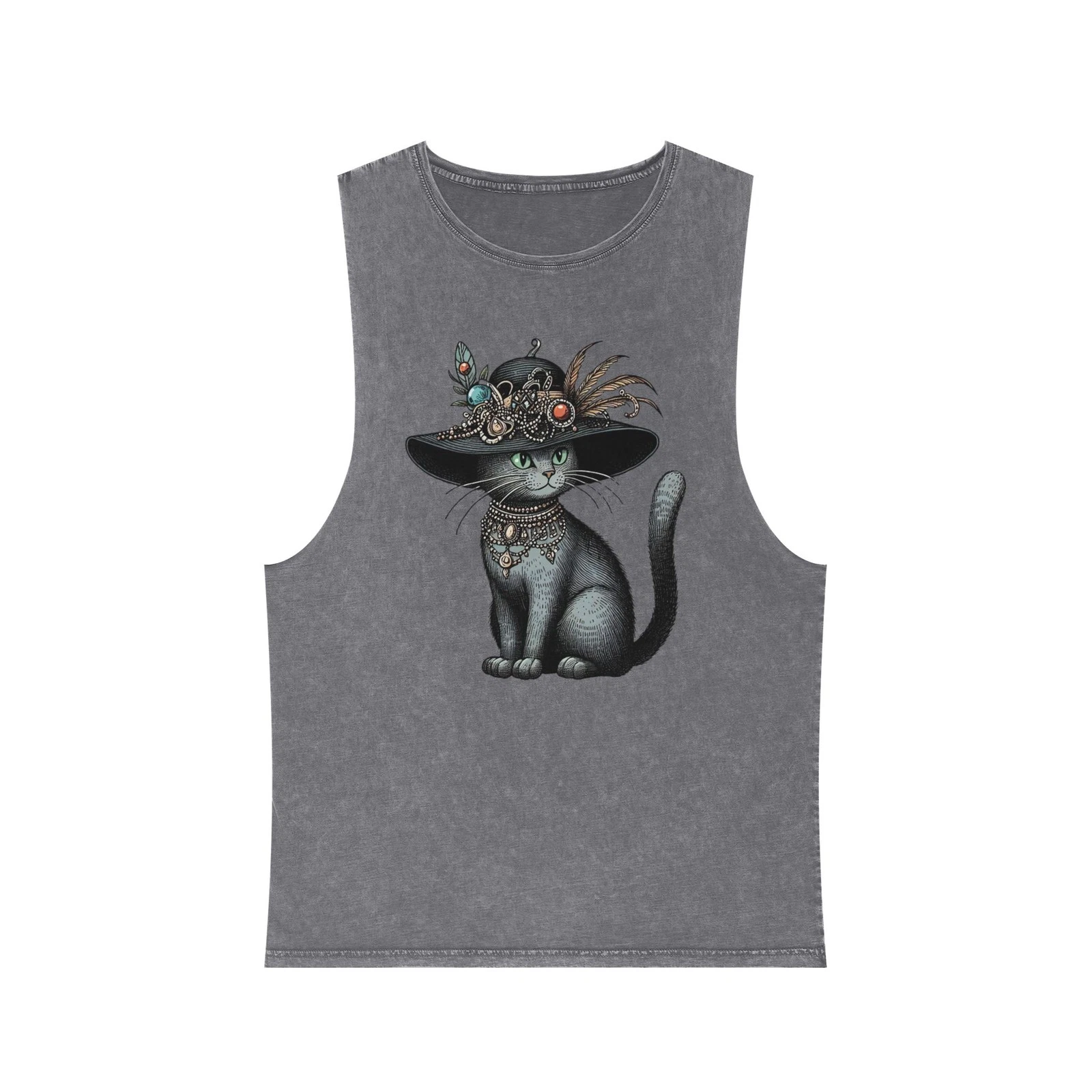 Whimsical Cat Graphic Tank Top, Unisex Summer Wear, Cat Lover Gift, Fancy Feline
Opens in a new wind