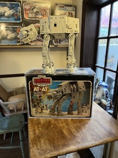 Vintage star wars Palitoy AT AT 100% original complete Boxed inserts AFA case