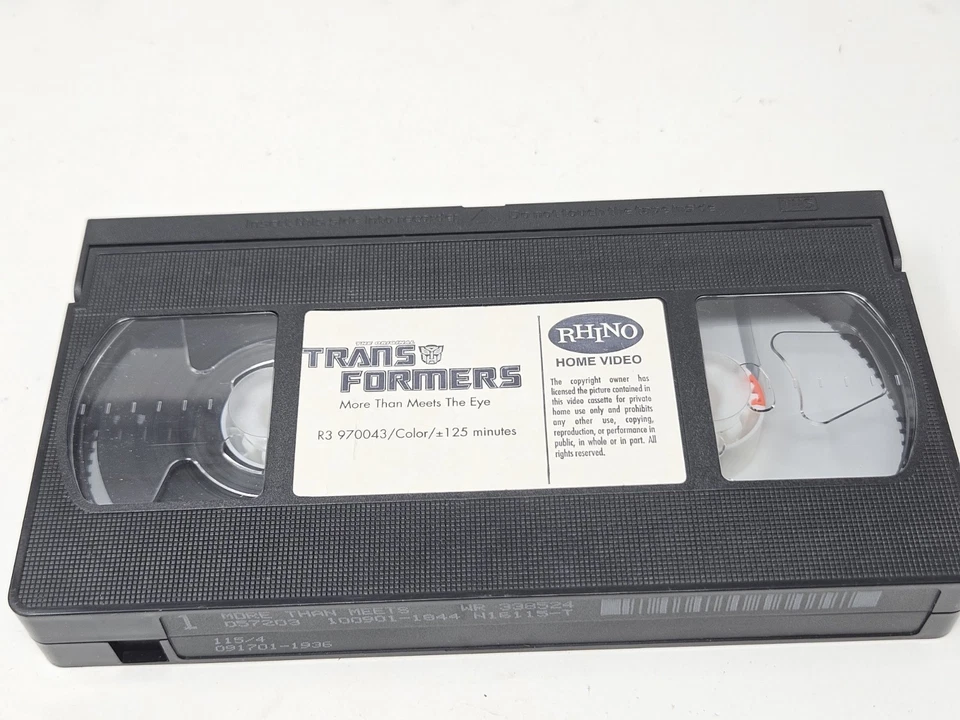 Transformers VHS (2000) Rhino Video "More Than Meets The Eye" Blockbuster VIDEO - Image 3 of 4