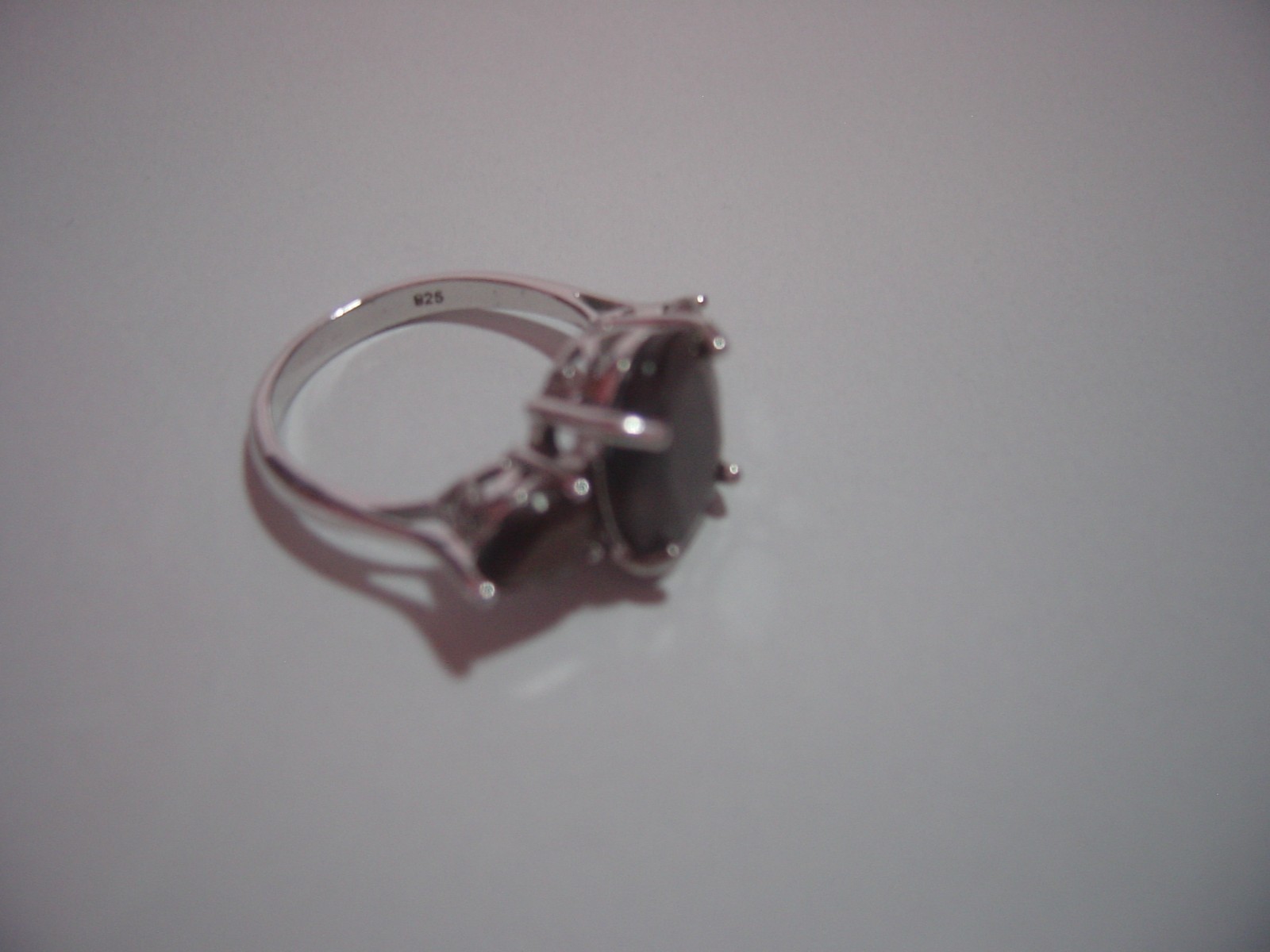 magnificent solid silver large chocolate brown ge… - image 6