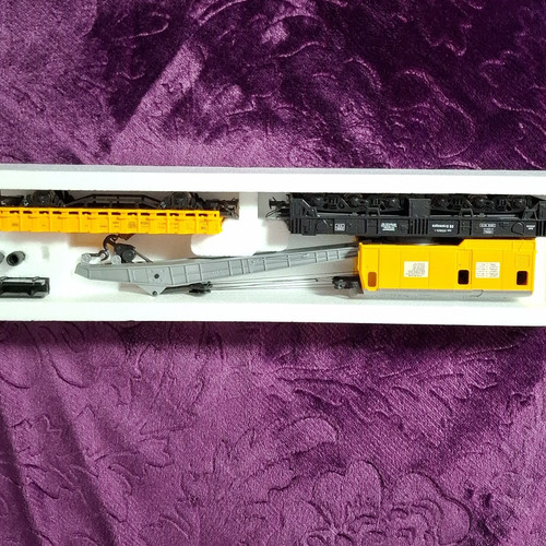Roco H0 DB Kranwagen 4680 1:87 gelb/schwarz/grau mit Ausleger | Zustand: Gebraucht