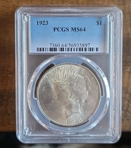 1923 Peace Silver Dollar MS64 PCGS