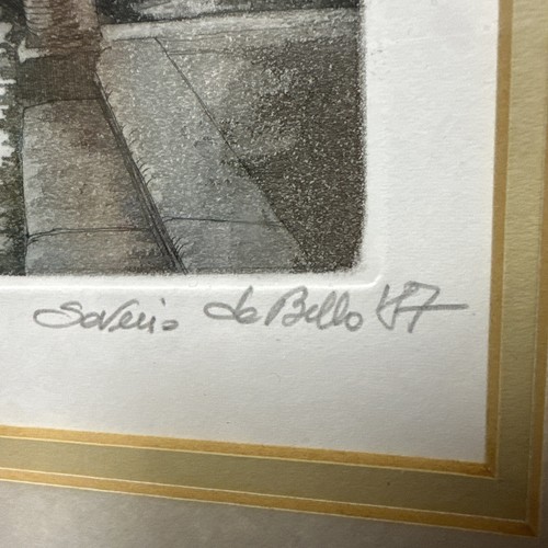 LIMITED EDITION 20/70 SEPIA PRINT VENETIAN STREET SCENE BY SEVERIO DE BELLA SAN2 - Picture 6 of 7