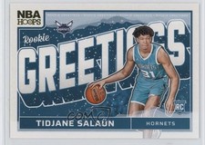 2024-25 Panini NBA Hoops Rookie Greetings Winter Tidjane Salaun #7 0z9a