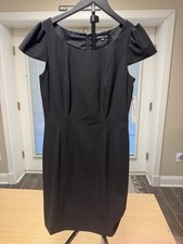 Gianni Bini Little Black Dress Women’s Size 6 Cap Sleeve Sheath NWT $128 MSRP