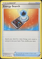 Ricerca Energia 161/202 Swsh01: Spada e Scudo Regolare - Carta Pokémon