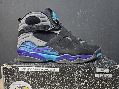 Size 12 - Air Jordan 8 Retro 2025 Aqua Excellent Condition With