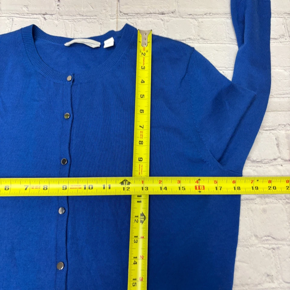 Suéter Cárdigan Hugo Boss Mujer 100% Lana Merino Superfino Talla Grande C028-21 Foto 3 de 4