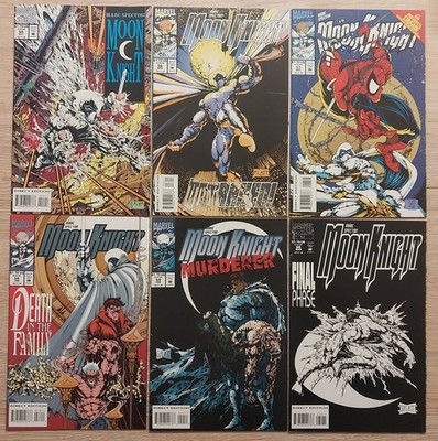 Marc Spector Moon Knight #55 - #60 SET Marvel Comic 1993 Full Run STEPHEN PLATT