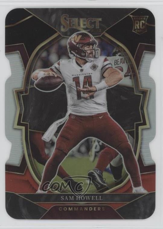 2022 Panini Select Concourse Black & Red Prizm Die-Cut Sam Howell #76 0wc