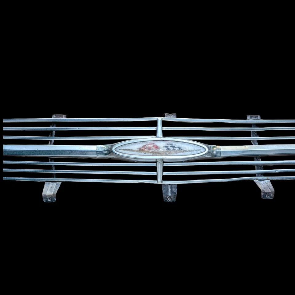 1960 Chevy Impala El Camino Grille Molding Grill Brackets Emblem Belair Trim OEM - Image 3 of 4