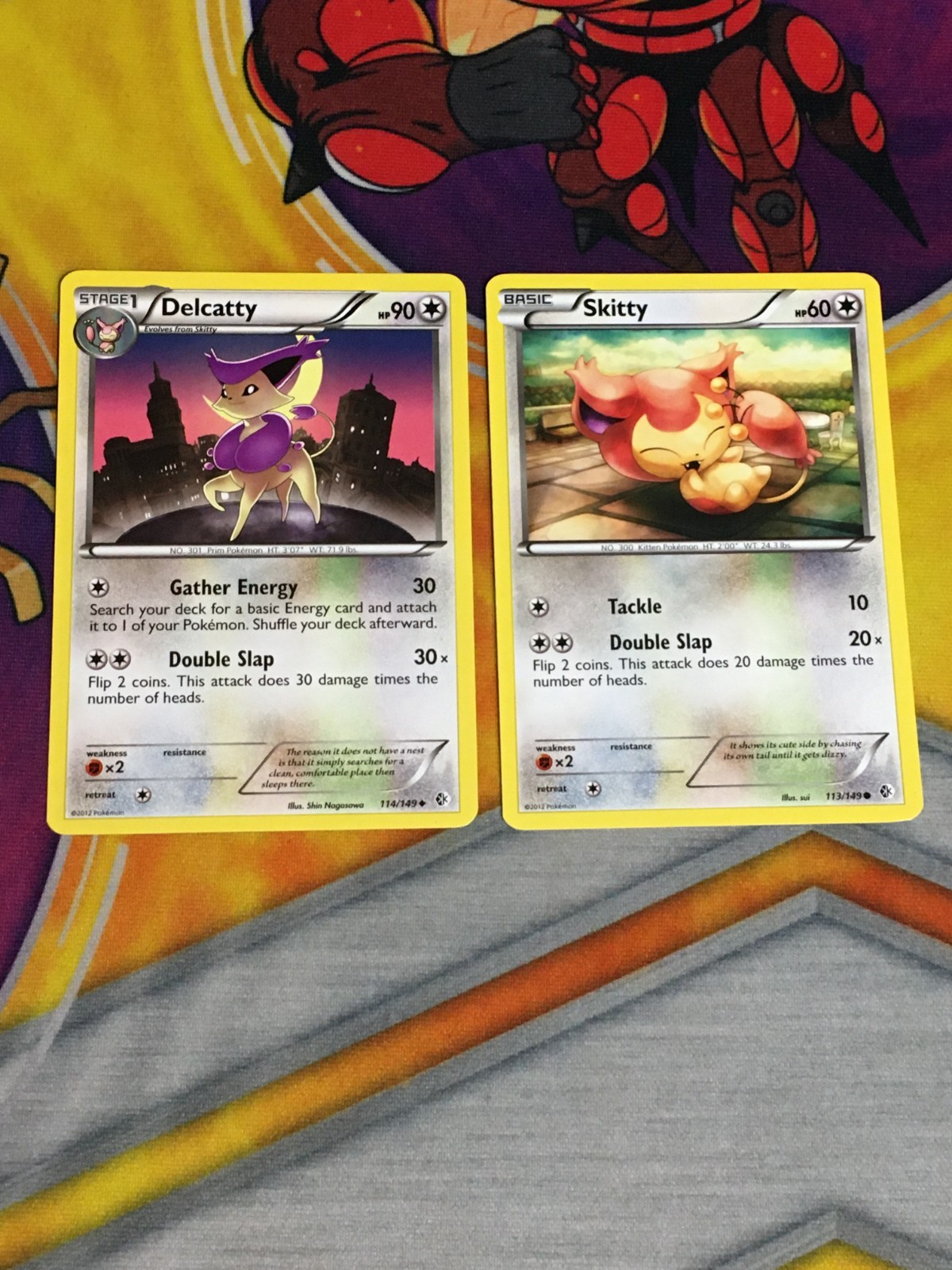 D1013 POKEMON TCG BOUNDARIES CROSSED KITTY 113 DELCATTY 114 NM-LP
