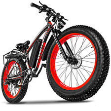 Electric Bikes for Adults 1000W 34MPH 60Miles Mountain 26" Fat Tire E-bike