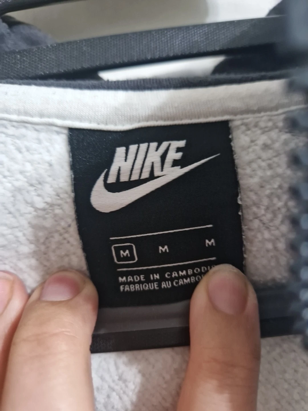 OFF WHITE Felpa con cappuccio Nike Meds Medium colore Blick tasca frontale