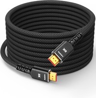 Highwings Hdmi 2.1 Kabel 7.5M 48Gbps FüR Monitor Geflochten 8K@60Hz 4K@120Hz
