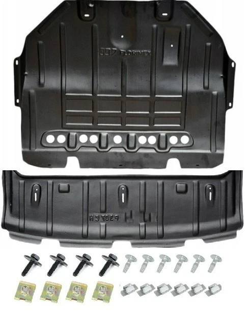 CLIPS + PLAQUE COUVERCLE CACHE PROTECTION SOUS MOTEUR PEUGEOT 307 2001-2005 - Photo 1/1