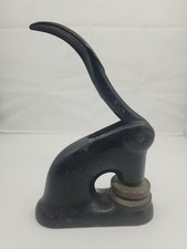 Antique Cast Iron Embossing UAW Notary Seal Stamp