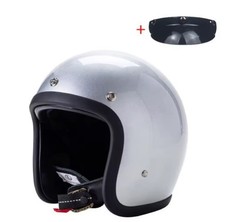 Vintage Motorcycle Helmet Jet Unisex Retro 500TX Fiberglass Motorbike Helmets