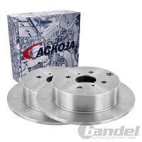 2X Ackoja Bremsscheiben 269Mm Voll Hinten Passend FüR Toyota Corolla Prius