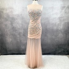 Jovani Womens Formal Gown Size 2 Embellished Mermaid Fairy Prom Formal Luxe