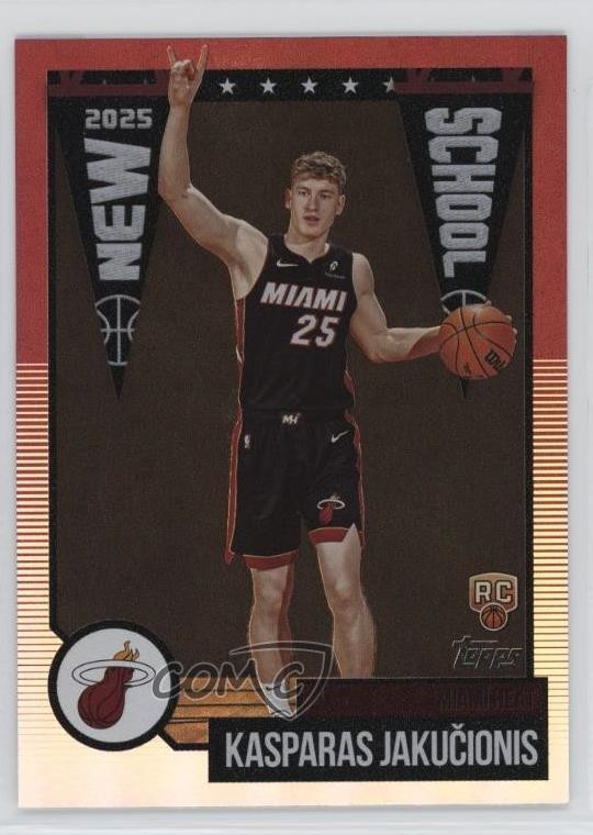 2025-26 Topps New School Kasparas Jakucionis Jakučionis #NS-20 Rookie RC 05ja