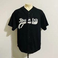 Kapital Kountry Men's Baseball Jersey Size L Embroidered Skeleton Made in Japan.