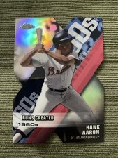 2020 Hank Aaron Topps Chrome Die-Cut Refractor Runs Created Atlanta MLB #D0D-4