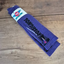 NWT Vintage Rossignol Ski Socks Purple w/ Logo Wool Blend USA Made Large 42-44