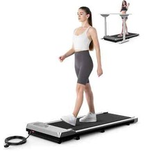 2-In-1 Electric Treadmill Walking Pad 1-6KM/H With LED Display Folding Handrail