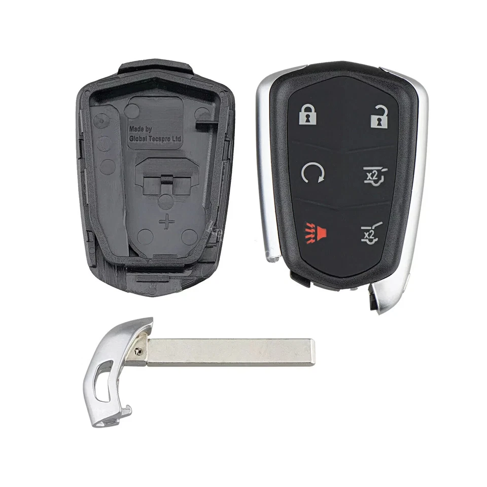 OEM Cadillac Escalade ESV Control Remoto Sin Llave Coche Llavero Estuche Carcasa HYQ2AB 6BTS Foto 4 de 4