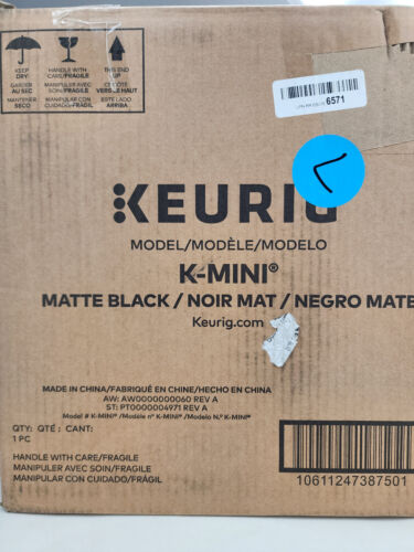 Keurig K-Mini Coffee Maker Single Serve K-Cup Pod Coffee Brewer 6-12 oz Black - Picture 9 of 9