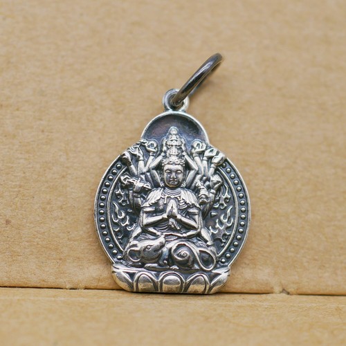 Colgante Dije Oración Buda Colgante Plata Esterlina 925 Hágalo usted mismo A2150 - Imagen 39 de 40