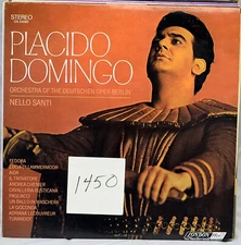 London OS 26080 stereo Nm PLACIDO DOMINGO (dedication) Italian Operatic Arias